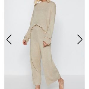 Nasty Gal Knitted Lounge Set- NWT